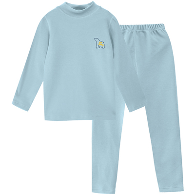 小青龙儿童德绒发热保暖内衣套装秋冬季男童女童中大童秋衣秋裤春