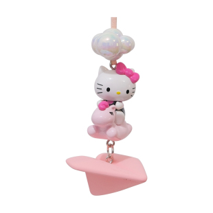 HelloKitty童心小马纸飞机汽车挂件车内后视镜吊饰kt猫可爱礼物女