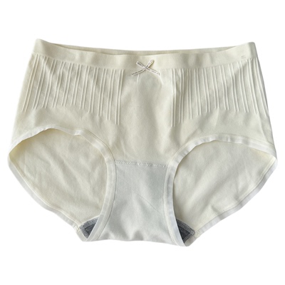 彩田无缝内裤女中腰超弹柔软面膜裤石墨烯10A抗菌无痕女士三角裤