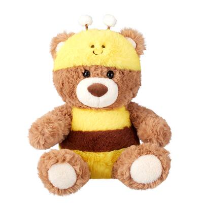 MINISO名创优品吉福特熊蜜蜂公仔小熊娃娃安抚毛绒搞怪熊玩偶礼物