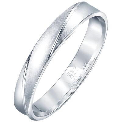 周生生铂金白金情侣款结婚戒指