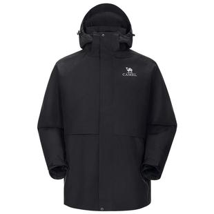 骆驼男装内胆抓绒冲锋衣三合一夹克外套男女新款防水户外防风登山