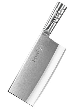 十八子作菜刀厨师商用锋利切菜斩切两用刀家用厨房80cr复合钢刀具
