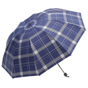 天堂伞官方旗舰店正品结实抗风男士加大加厚加固大号格子商务雨伞