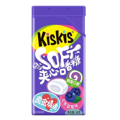 Kiskis情话口香糖蓝莓新口味