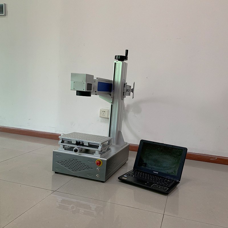 桌面一体式光纤20W小型激光雕刻机  DIY 万能金属铭牌刻字