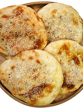 湖北应城猪油饼干粮加热即食烧饼