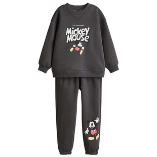 【我的世界】HM童装儿童男童套装2件式冬季印花卫衣卫裤1331096