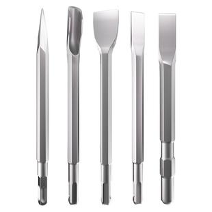 电镐凿子铲头混凝土开槽电锺钻头方柄圆柄五坑扁凿超硬电锤冲击钻