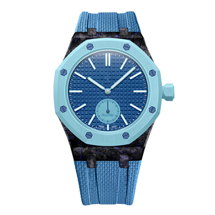 清歌适用ap爱彼联名Swatch RoyalPop表带氟橡胶手表带斯沃琪怀表碳纤维保护壳手表一体改装表壳外壳配件高级