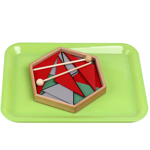蒙氏幼儿园托盘日常生活教具塑料工作托盘蒙台梭利早教耐摔收纳盘