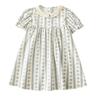 幼悠女童连衣裙2025夏季新款可爱娃娃领小衫宝宝优雅公主裙套装裤