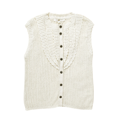 小香多色针织背心波点阔腿长裤