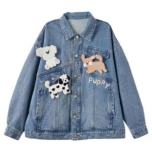 森女部落甜美可爱宽松牛仔外套女小个子夹克春2026秋新款休闲上衣