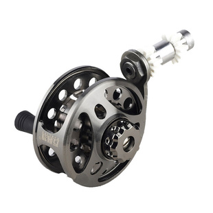 万利特改装内走线鱼竿中通竿前打筏竿鱼线轮轻便型全金属轮前打轮