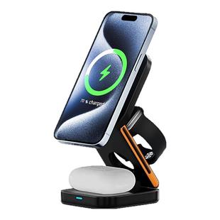 三合一无线充电器Magesafe磁吸底座桌面折叠支架适用苹果16手机iphone15pm耳机iwatch手表Airpods便携14快充3