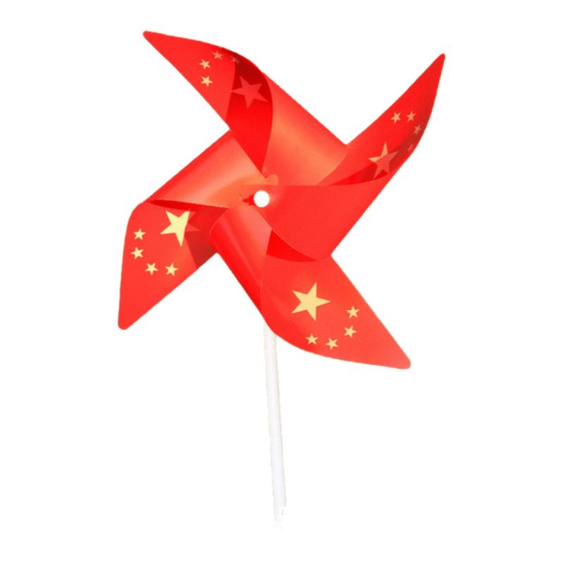 国庆节装饰幼儿园儿童小礼物手持五星红旗风车活动氛围场景布置