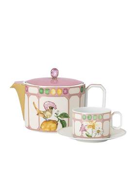 【2025新品】Swarovski X Rosenthal 伊蒂利娅系列陶瓷下午茶茶具