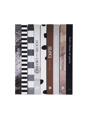 简约现代风格装饰真书售楼处客书房书架桌面仿真书摆件