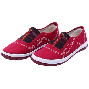 山东鲁泰劳作帆布鞋 透气防滑女士帆布鞋 轻便舒适中老年劳动布鞋