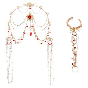 异域风情头饰额链流苏手链波西米亚复古腰链敦煌配饰西域公主发饰