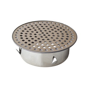 排水管110不锈钢天台地漏75下水道防堵塞阳台圆形过滤网盖 防头发