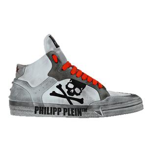 PHILIPP PLEIN 男女同款Retrokickz骷髅高帮板鞋脏脏鞋休闲鞋