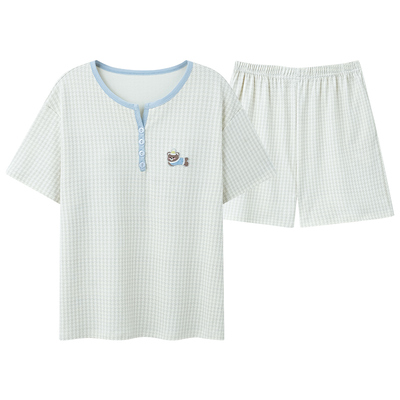 纯棉韩版短袖睡衣女夏季2026