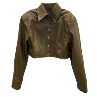 韩版酷辣皮衣外套新款高腰简约气质短款显瘦复古机车PU小个子夹克