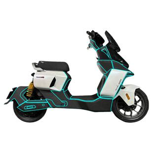 适用九号机械师二代MMAX2 110P装甲贴纸车身脚踏板防刮贴膜改装件