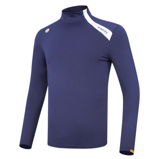 【两件5折】PGA高尔夫长袖T恤男士服装衣领立领上衣男装polo衫