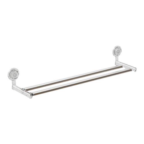 吸盘毛巾架卫生间免打孔置物架子壁挂单杆浴室厕所浴巾收纳架挂杆