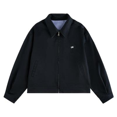 别惦记着拉链夹克短款外套