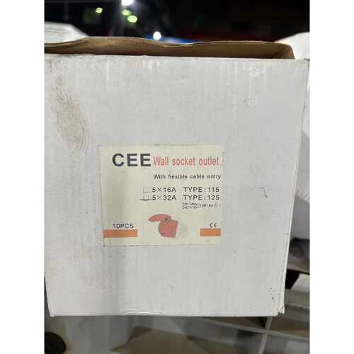 〔议价-可维修〕32A/5孔工业插座明装插座TYP-125 CEE三相五极快