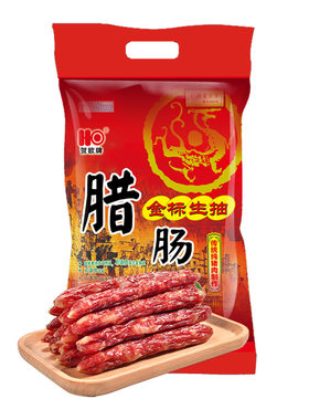 本店爆款贺欧金标生抽腊肠广西南宁特产正宗腊味猪肉肠煲仔饭350g