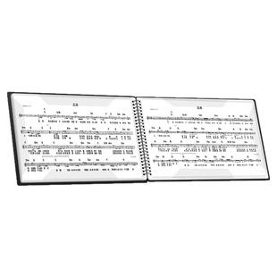 PTNOKA音乐琴谱夹展开横版A4钢琴吉他古筝曲谱夹试卷收纳册文件夹