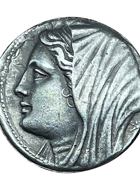 西西里古币纯银原币复刻希腊饰品