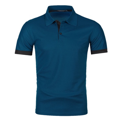 Men s Stand Collar Cotton T Shirt Camisa Polo Shirts 男士T恤