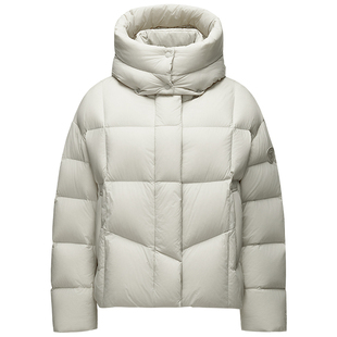 【周也同款】坦博尔泡芙羽绒服女短款小个子连帽保暖外套户外90绒