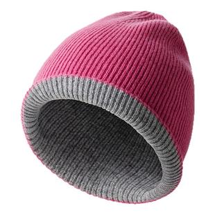 Lagur（双面戴男女同款）100%美利奴纯羊毛加厚针织帽北方保暖帽