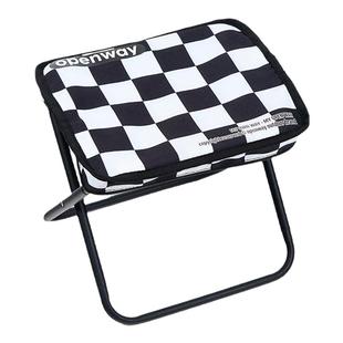 沃特曼户外折叠椅笔袋轻便小马扎露营便携式钓鱼板凳地铁座位神器