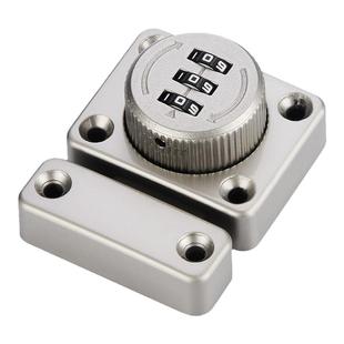 密码锁插销式门锁免打孔玻璃门抽屉柜门锁储物柜文件柜锁扣插销锁