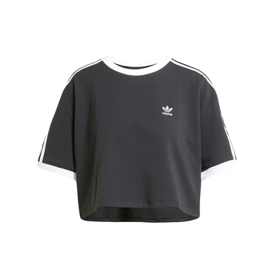 adidas阿迪达斯三叶草新款夏季女短袖短款圆领T恤宽松 JC8151