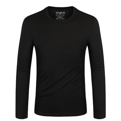 黑色t恤男士休闲长袖春秋季潮牌