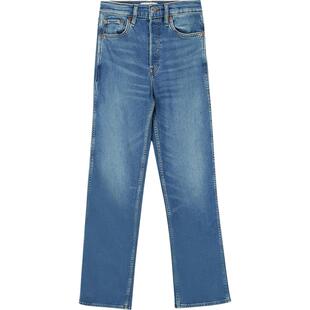 【折扣】Re Done女士90s 高腰直筒复古浅蓝色牛仔裤