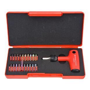瑞士进口PB SWISS TOOLS螺丝刀多功能棘轮十字批头组合套装T型扳