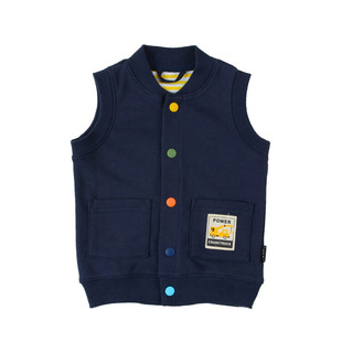 日单背心童装儿童马甲男童纯棉毛圈坎肩宝宝无袖上衣春秋外搭百搭