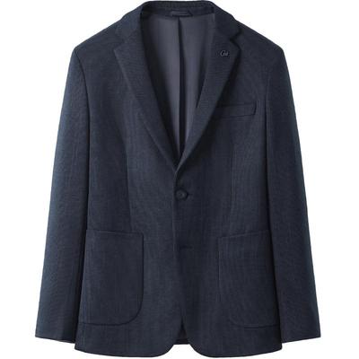海澜之家绒感弹力修身休闲西服男