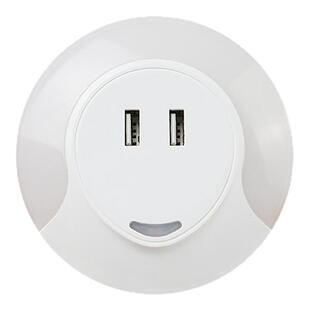 【好货清仓不售后】光控小夜灯插电usb座婴儿喂奶床头节能起夜灯