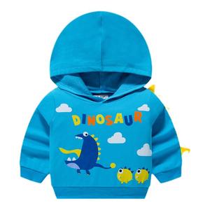 be top男童卫衣2025秋季新款儿童恐龙童装连帽套头衫宝宝韩版上衣
